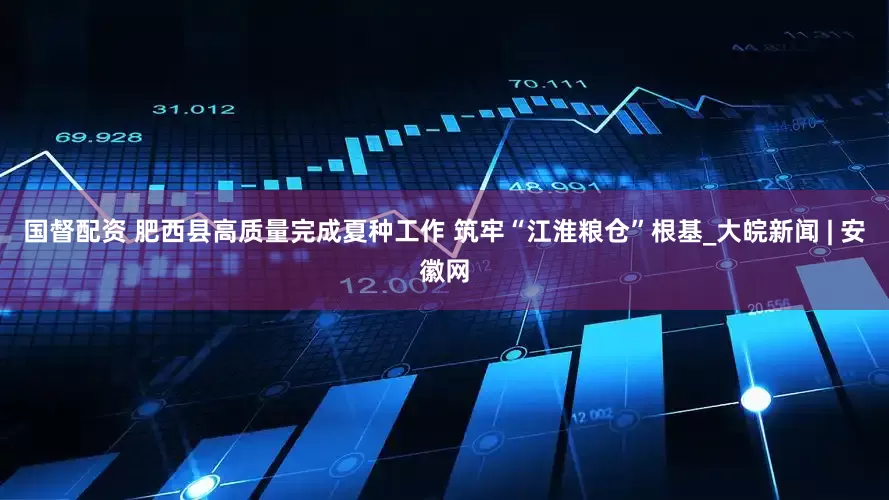 国督配资 肥西县高质量完成夏种工作 筑牢“江淮粮仓”根基_大皖新闻 | 安徽网